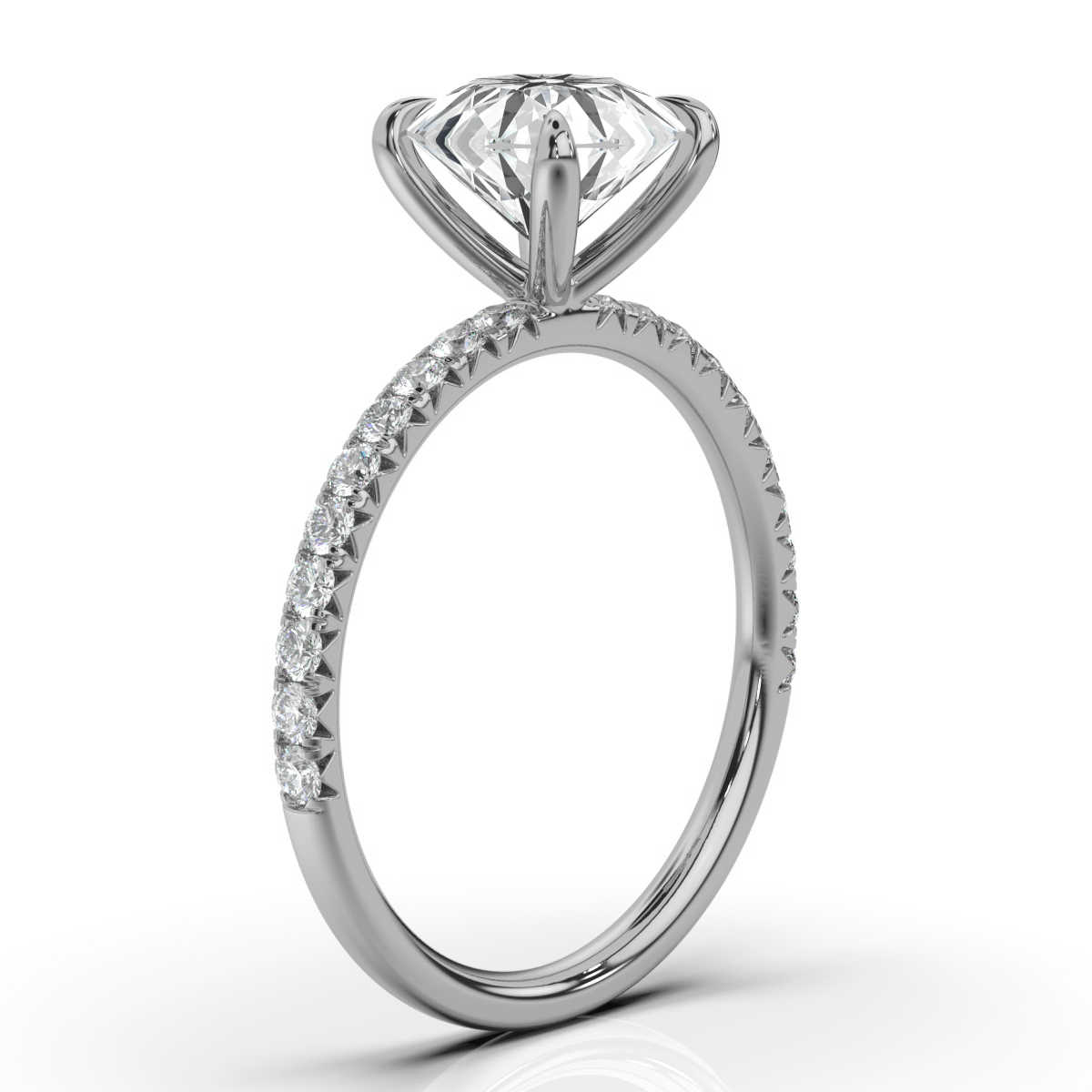 14K White Gold Tamlyn 1.8 MM Lab Grown Diamond Ring (1/3 ct. tw)