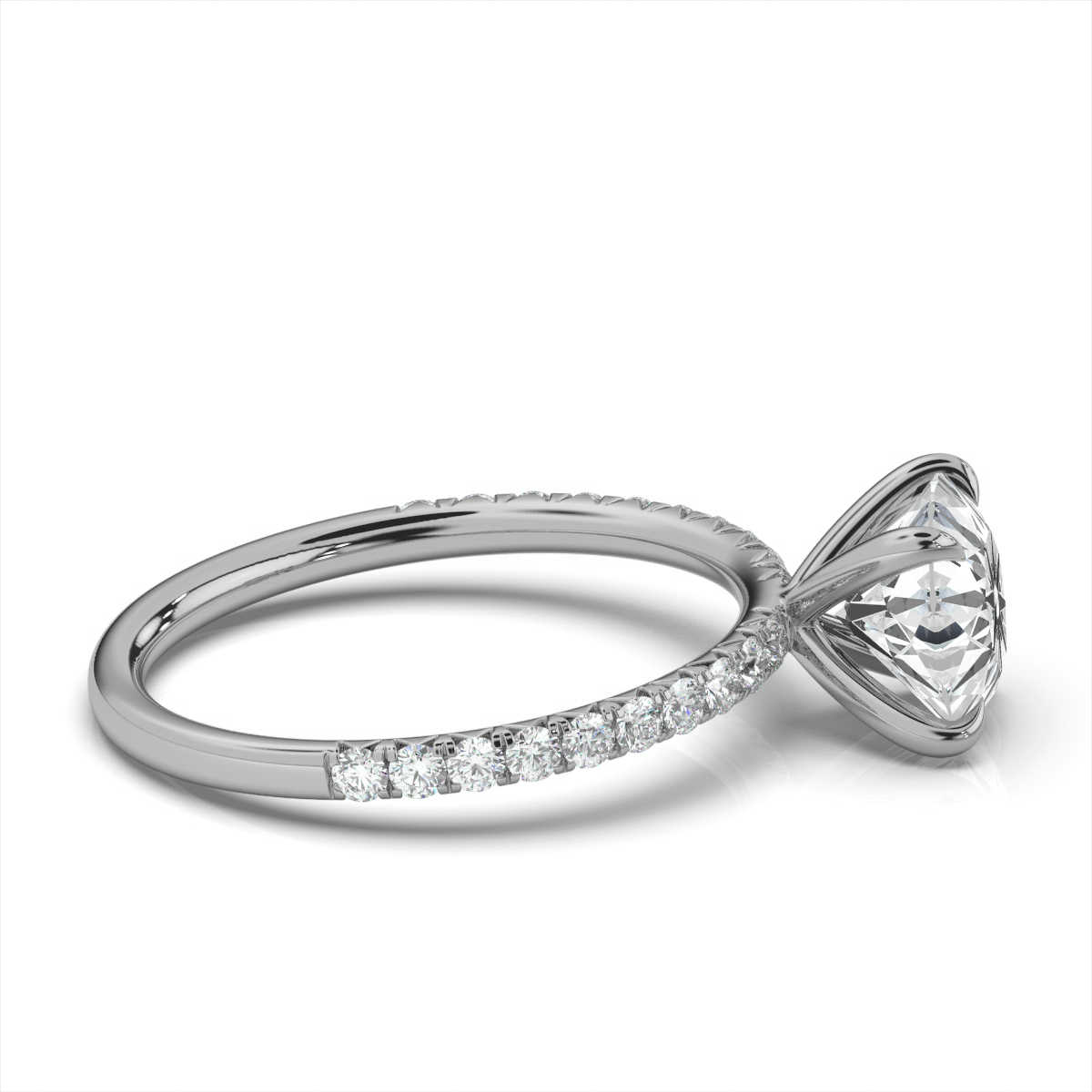 14K White Gold Tamlyn 1.8 MM Lab Grown Diamond Ring (1/3 ct. tw)