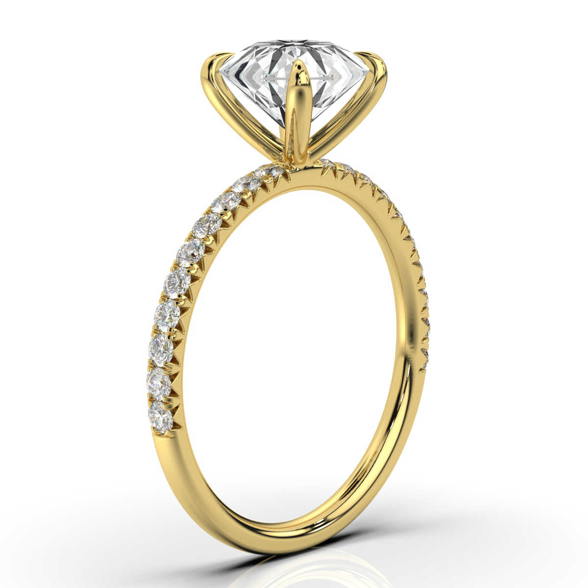 18K Yellow Gold Tamlyn 1.8 MM Lab Grown Diamond Ring (1/3 ct. tw)