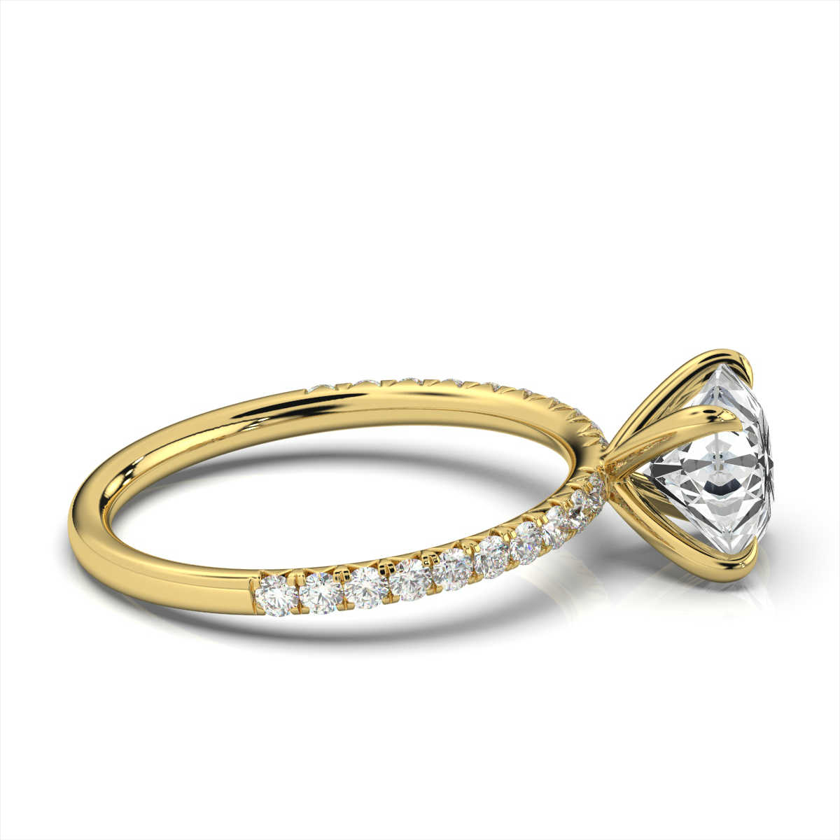 18K Yellow Gold Tamlyn 1.8 MM Lab Grown Diamond Ring (1/3 ct. tw)