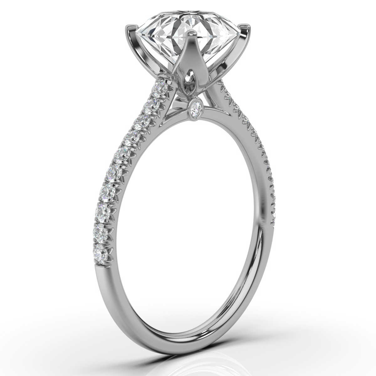 14K White Gold Bevy Hidden Accent Lab Grown Diamond Ring (1/3 ct. tw)