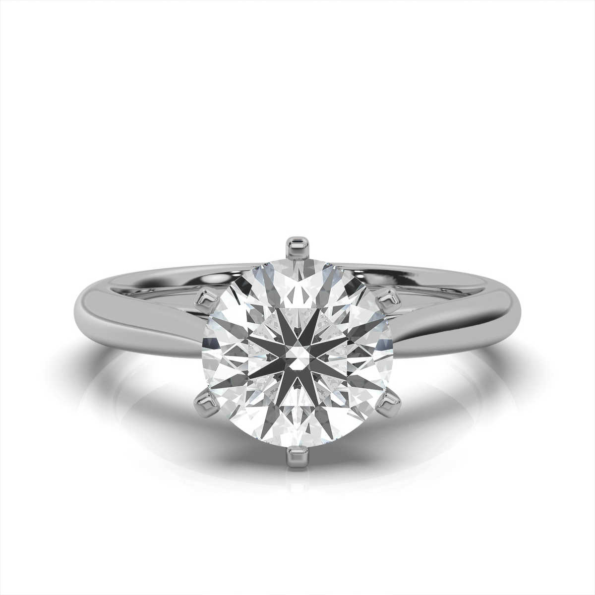 14K White Gold Loriann Hidden Accent Lab Grown Diamond Ring (1/20 ct. tw)