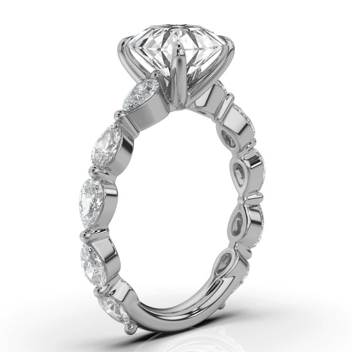 14K White Gold Kacey Lab Grown Diamond Ring (1 4/5 ct. tw)