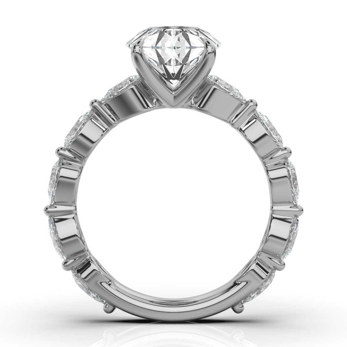 14K White Gold Kacey Lab Grown Diamond Ring (1 4/5 ct. tw)