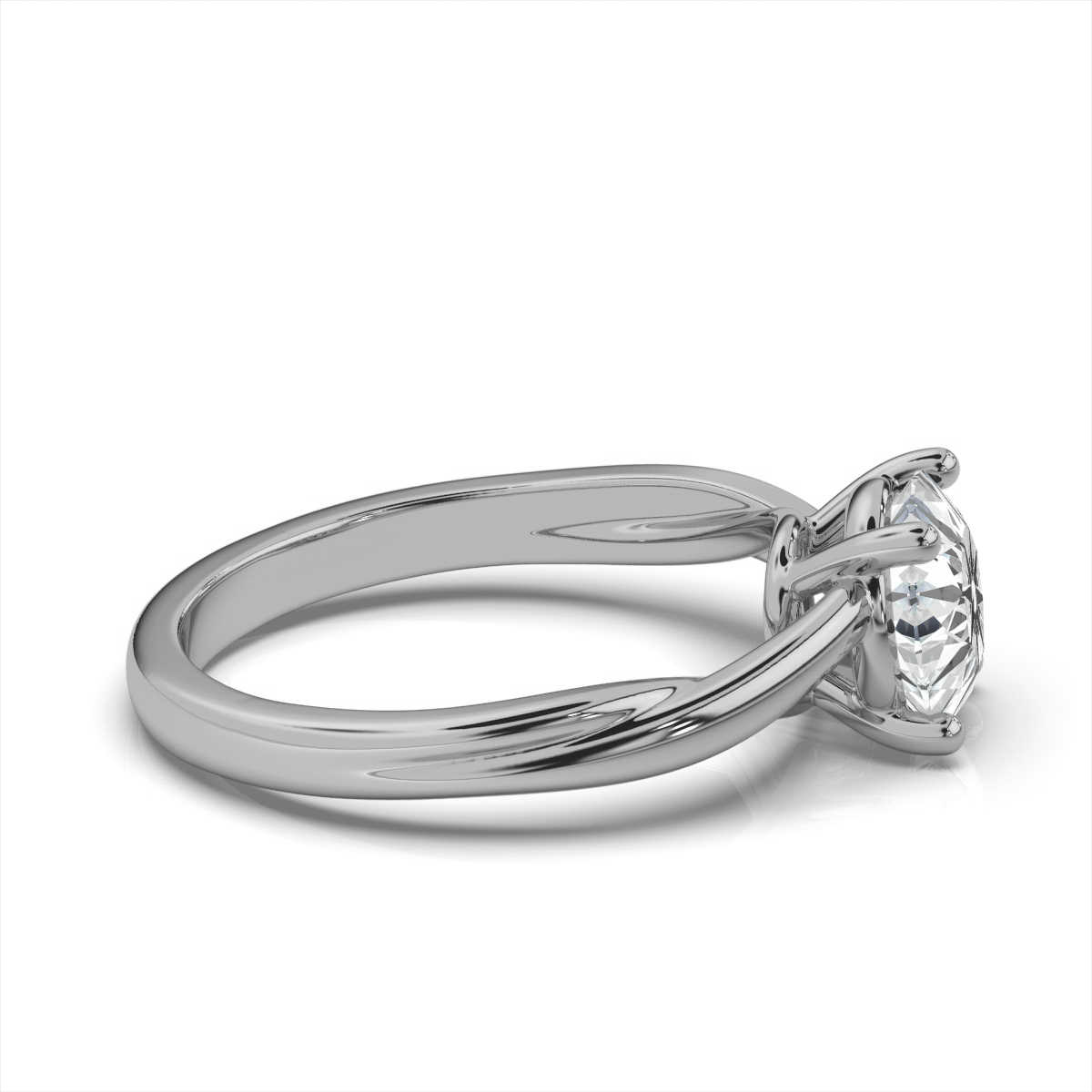 14K White Gold Evelynn Solitaire Ring 