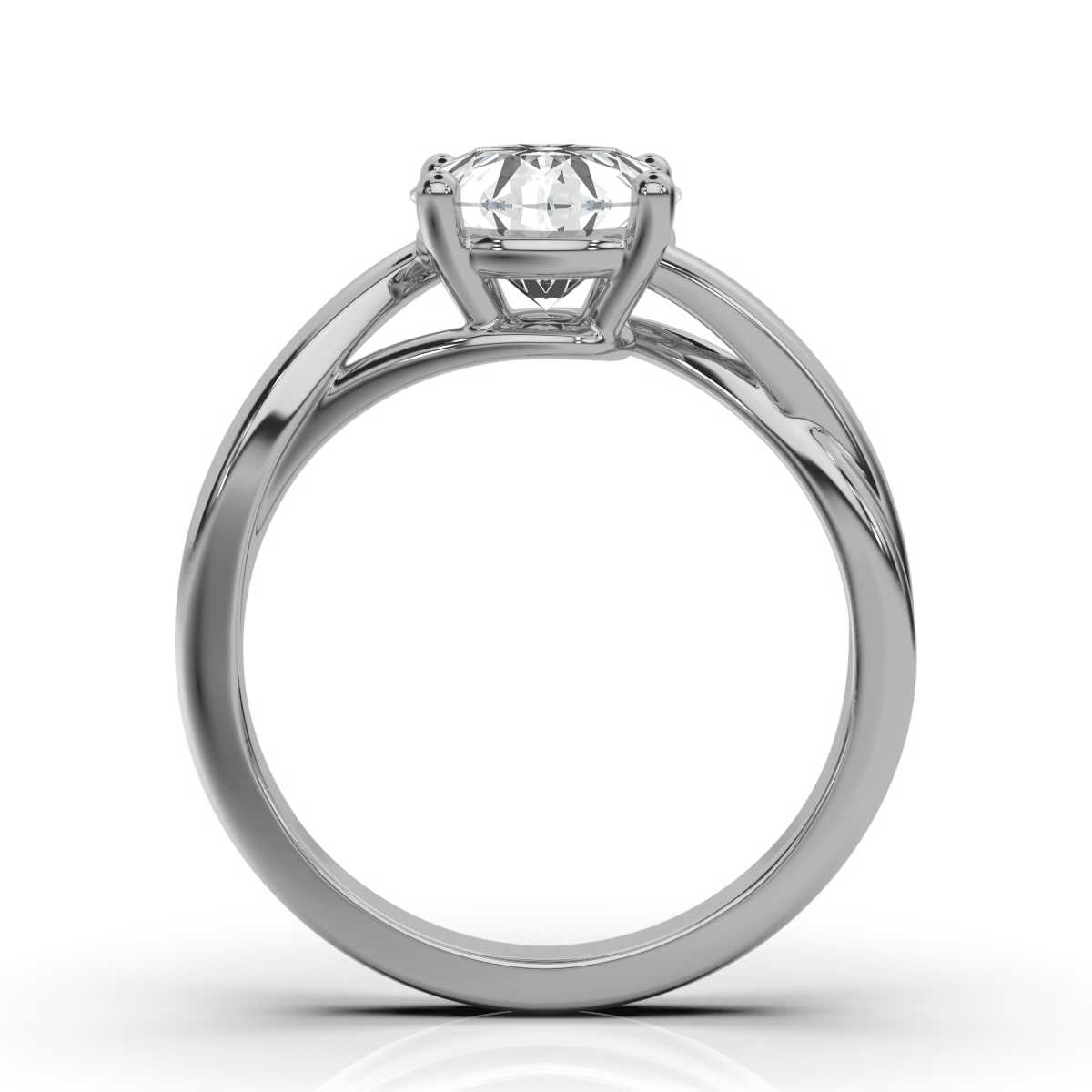 14K White Gold Evelynn Solitaire Ring 