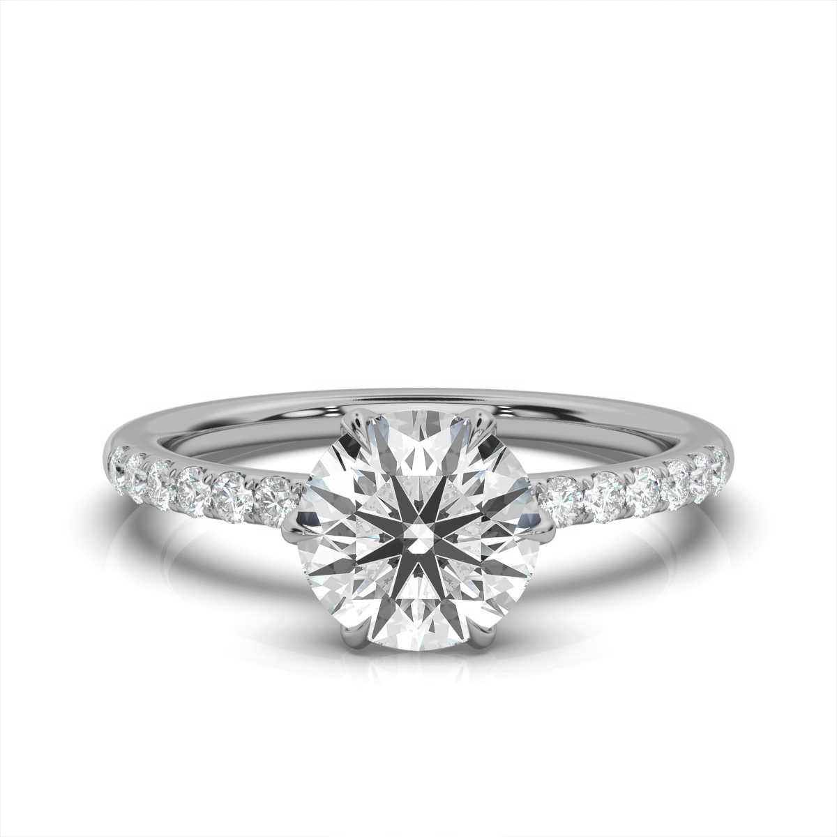 14K White Gold Traci Lab Grown Diamond Ring (1/4 ct. tw)