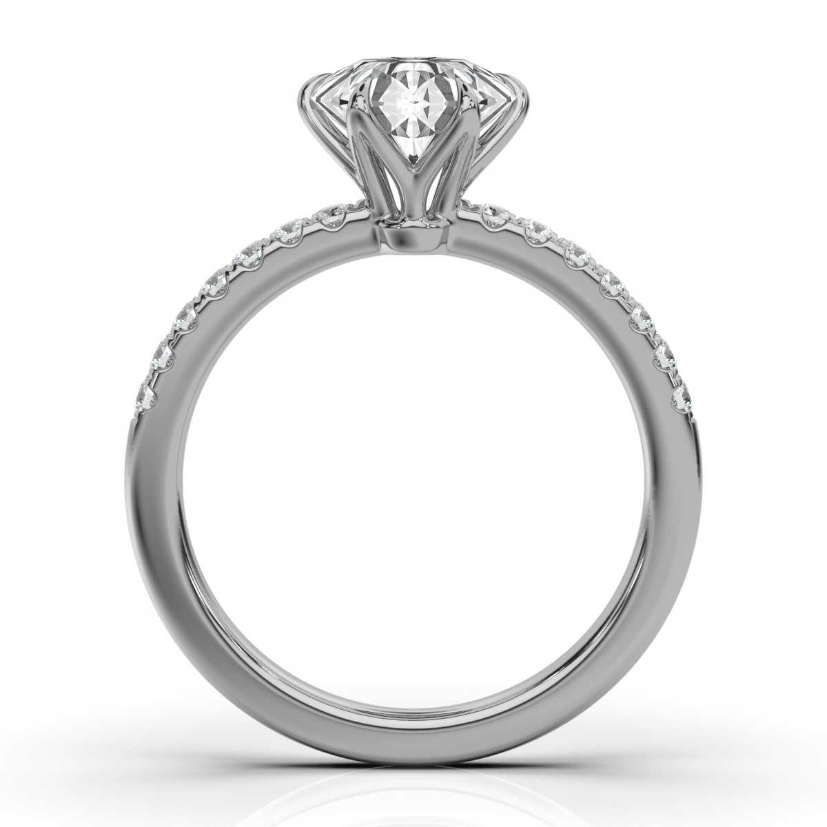 14K White Gold Traci Lab Grown Diamond Ring (1/4 ct. tw)