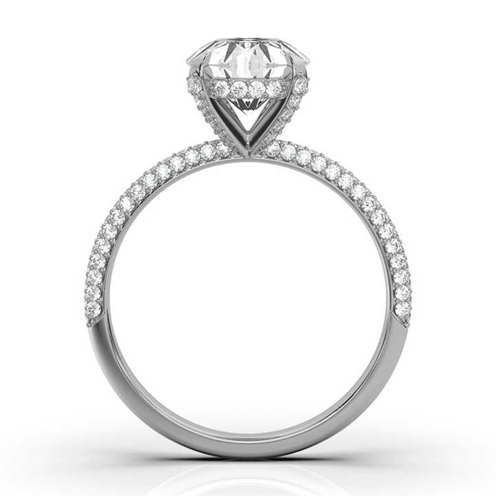 14K White Gold Gabi Hidden Accents Lab Grown Diamond Ring (1 ct. tw)