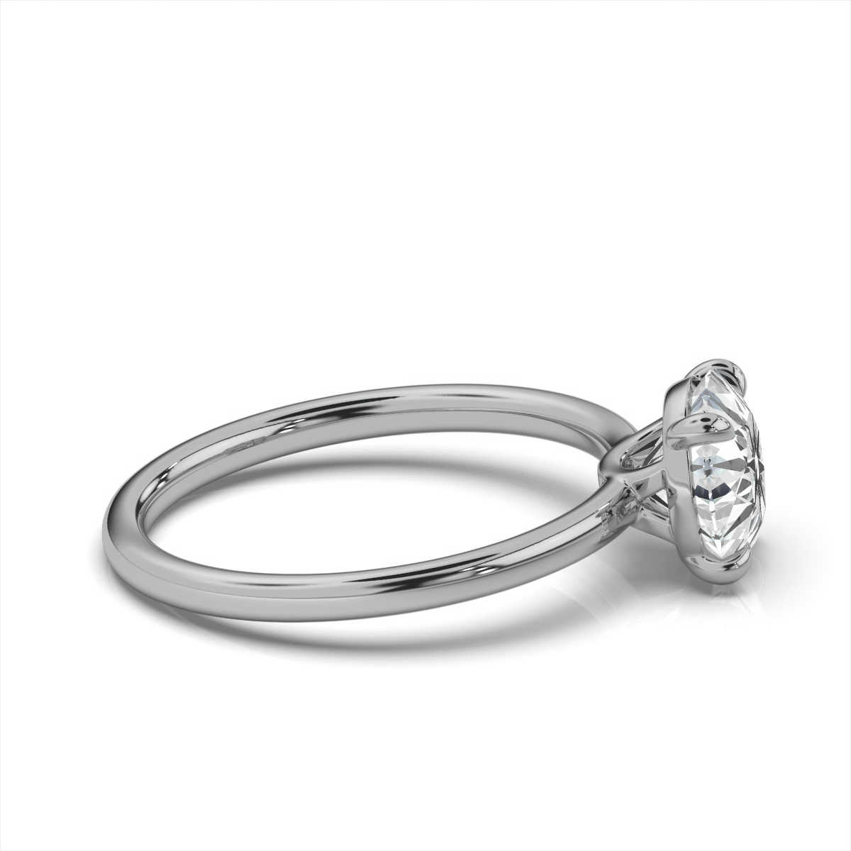 14K White Gold Andia Solitaire Ring 