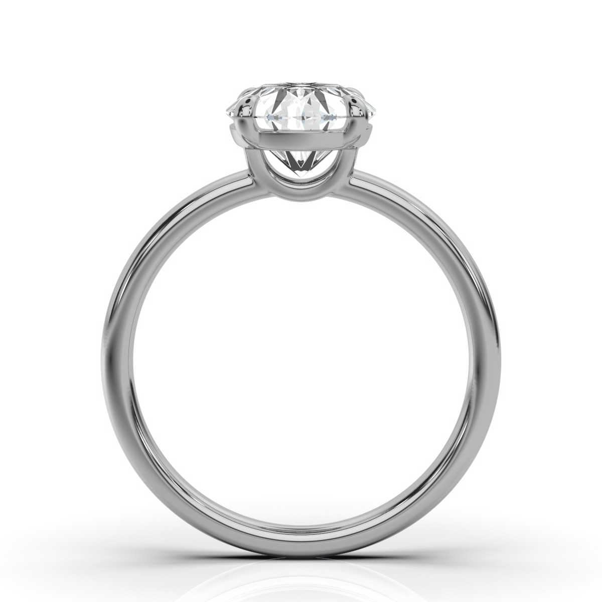 14K White Gold Andia Solitaire Ring 