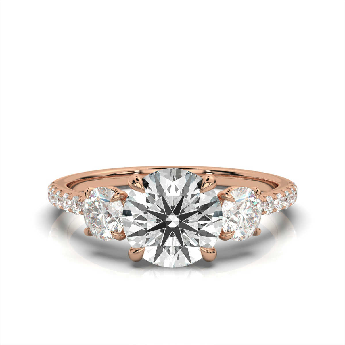 14K Rose Gold Claire Lab Grown Diamond Ring (2/3 ct. tw)