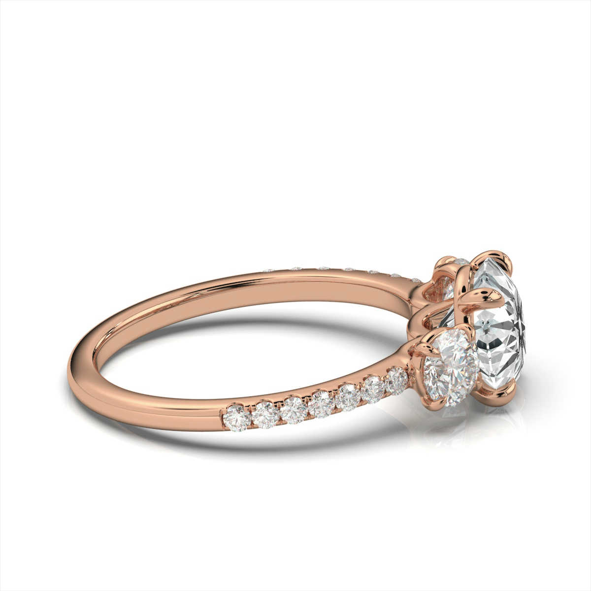 14K Rose Gold Claire Lab Grown Diamond Ring (2/3 ct. tw)