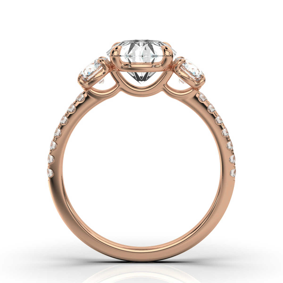 14K Rose Gold Claire Lab Grown Diamond Ring (2/3 ct. tw)