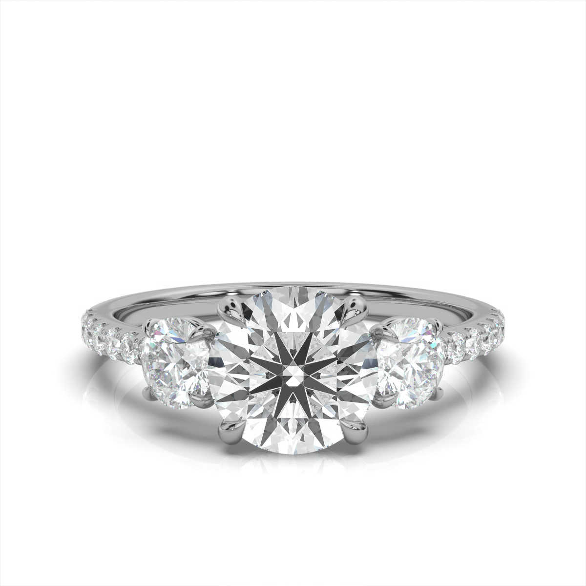 14K White Gold Claire Lab Grown Diamond Ring (2/3 ct. tw)