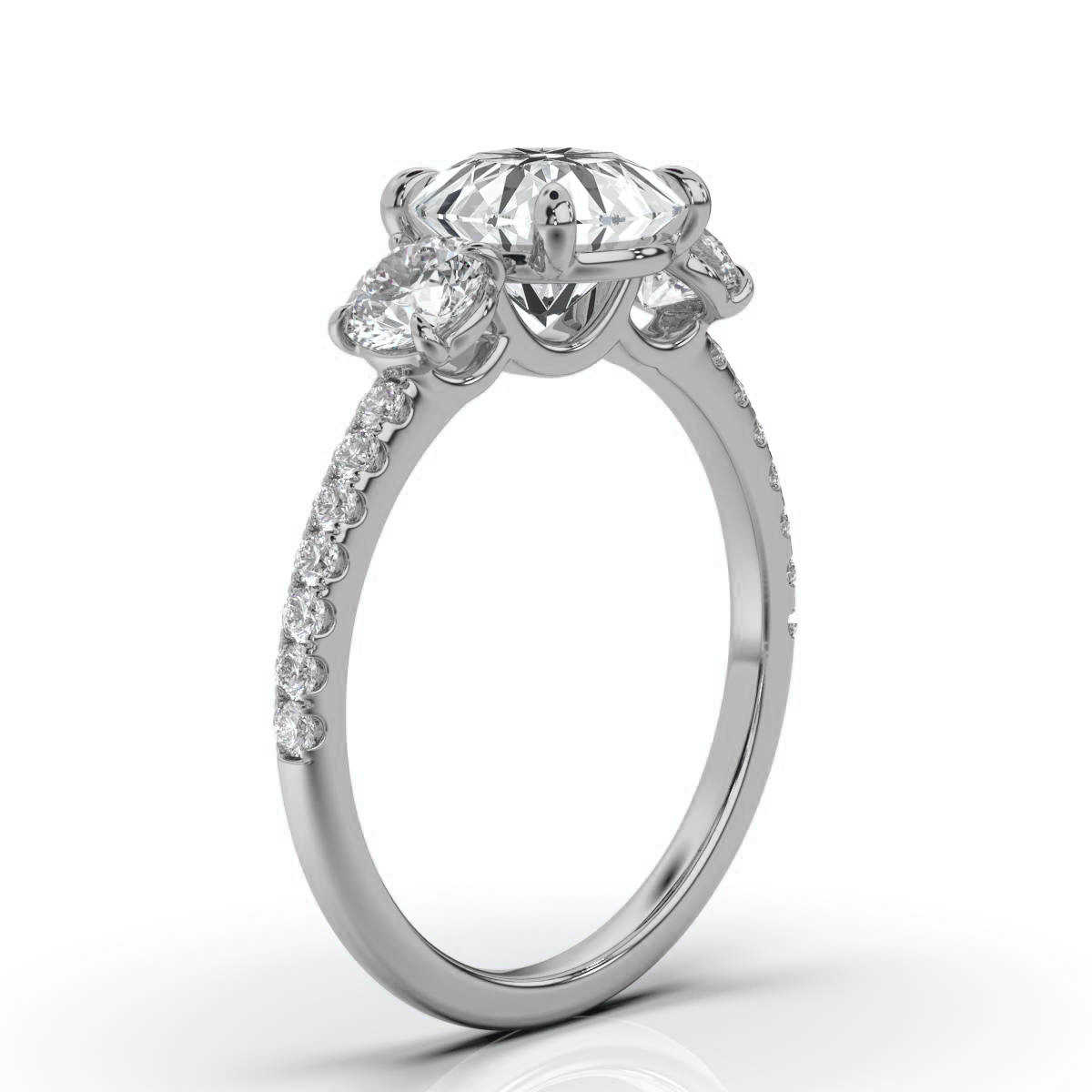 14K White Gold Claire Lab Grown Diamond Ring (2/3 ct. tw)
