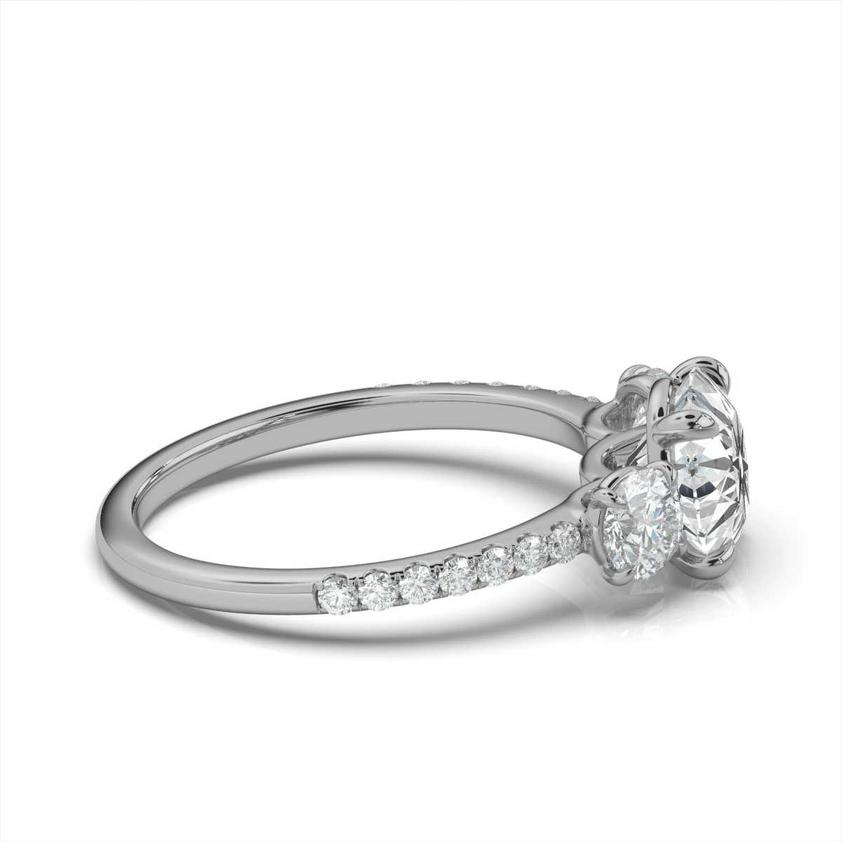 14K White Gold Claire Lab Grown Diamond Ring (2/3 ct. tw)
