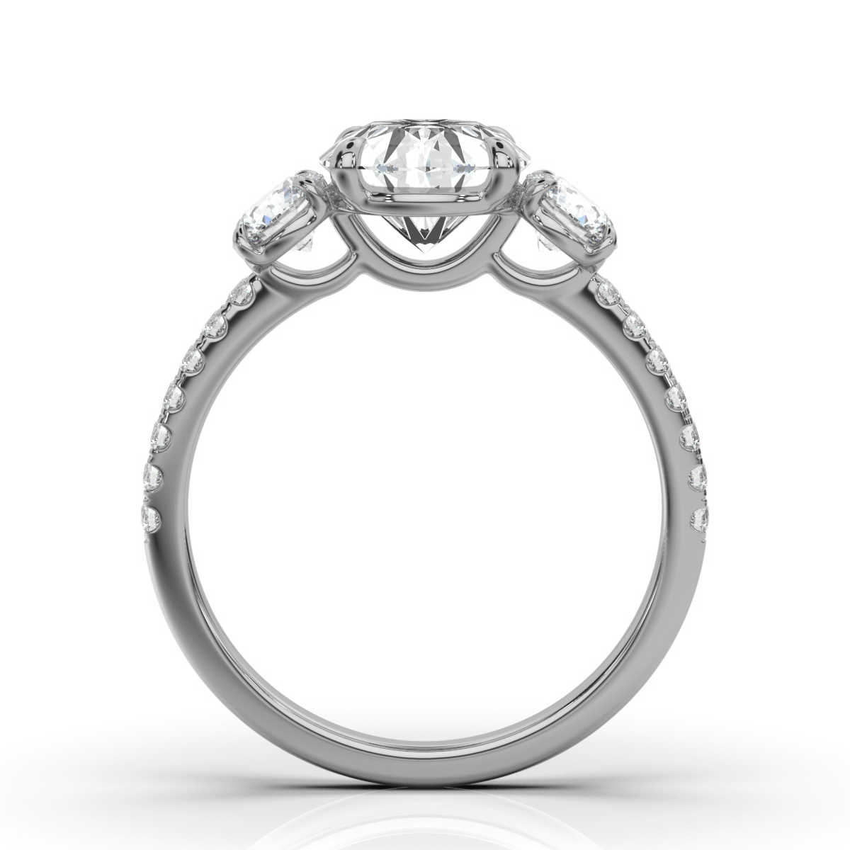 14K White Gold Claire Lab Grown Diamond Ring (2/3 ct. tw)