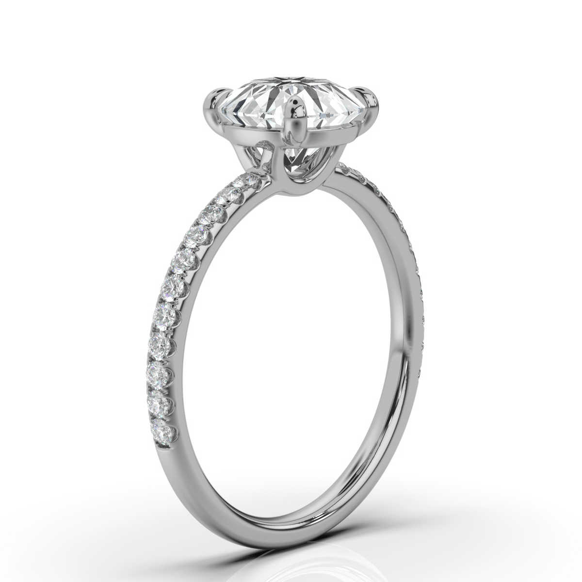 14K White Gold Cathy Lab Grown Diamond Ring (1/4 ct. tw)