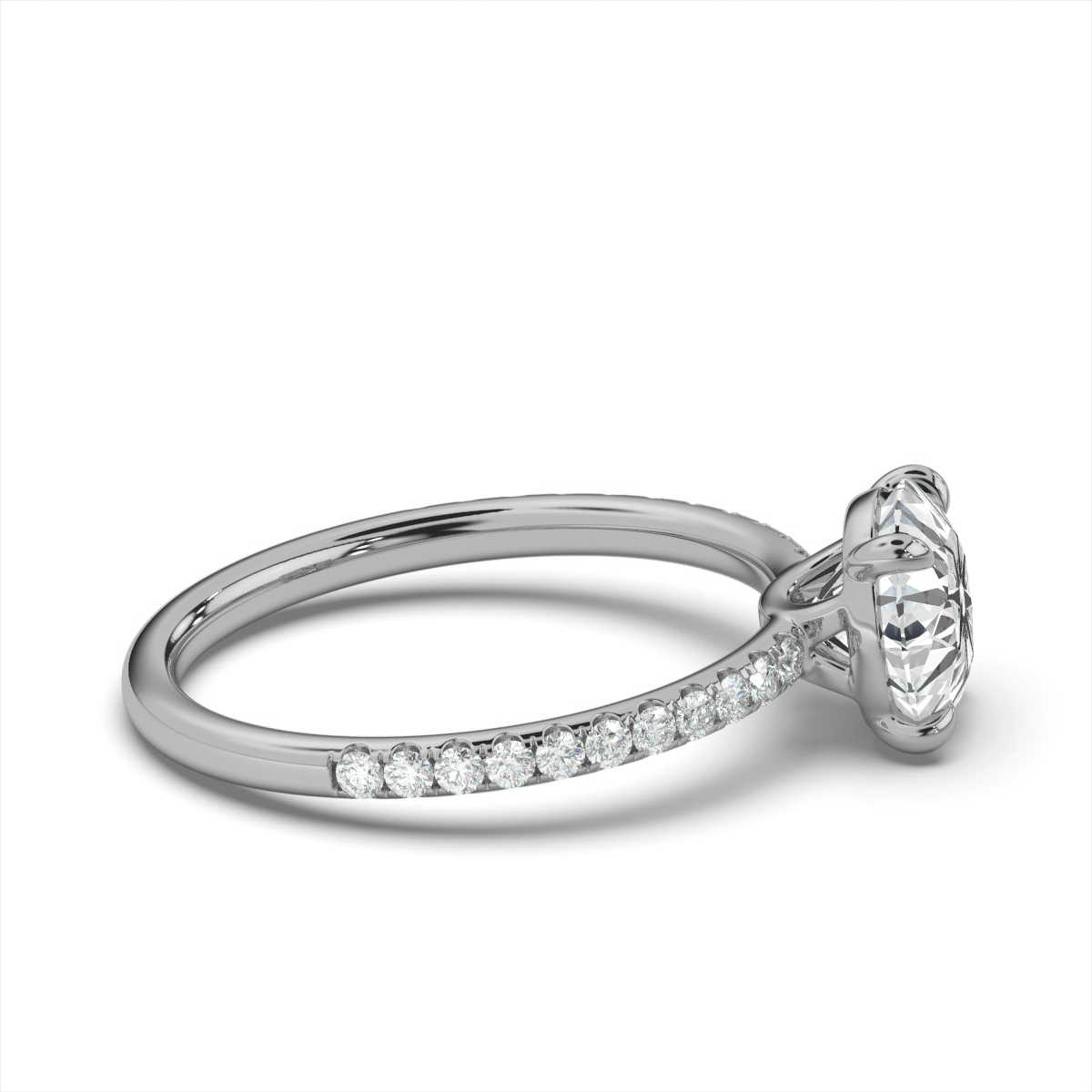 14K White Gold Cathy Lab Grown Diamond Ring (1/4 ct. tw)