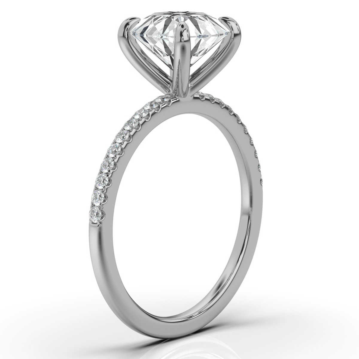 14K White Gold Alor Claw Prongs Lab Grown Diamond Ring (1/5 ct. tw)