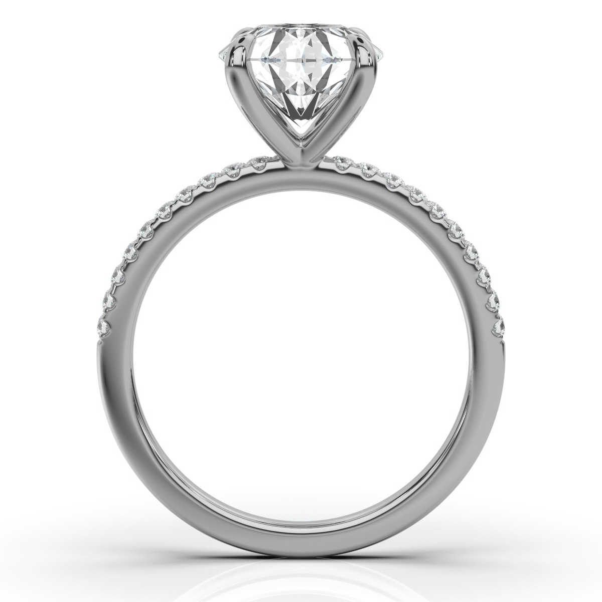 14K White Gold Alor Claw Prongs Lab Grown Diamond Ring (1/5 ct. tw)