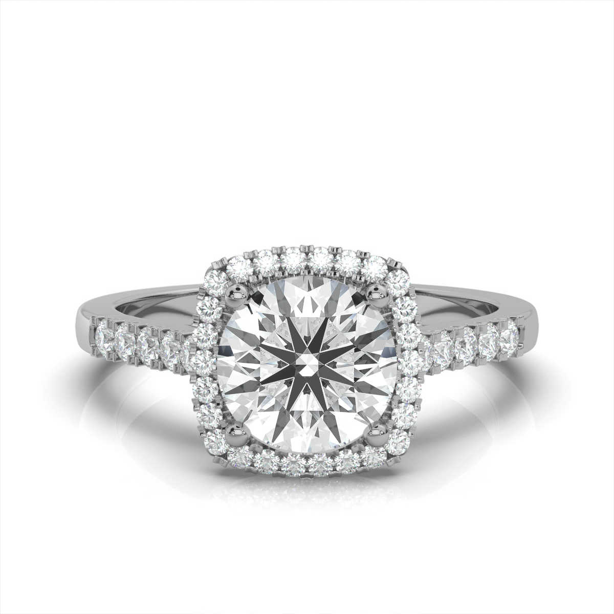 14K White Gold Lenna Halo Lab Grown Diamond Ring (1/3 ct. tw)