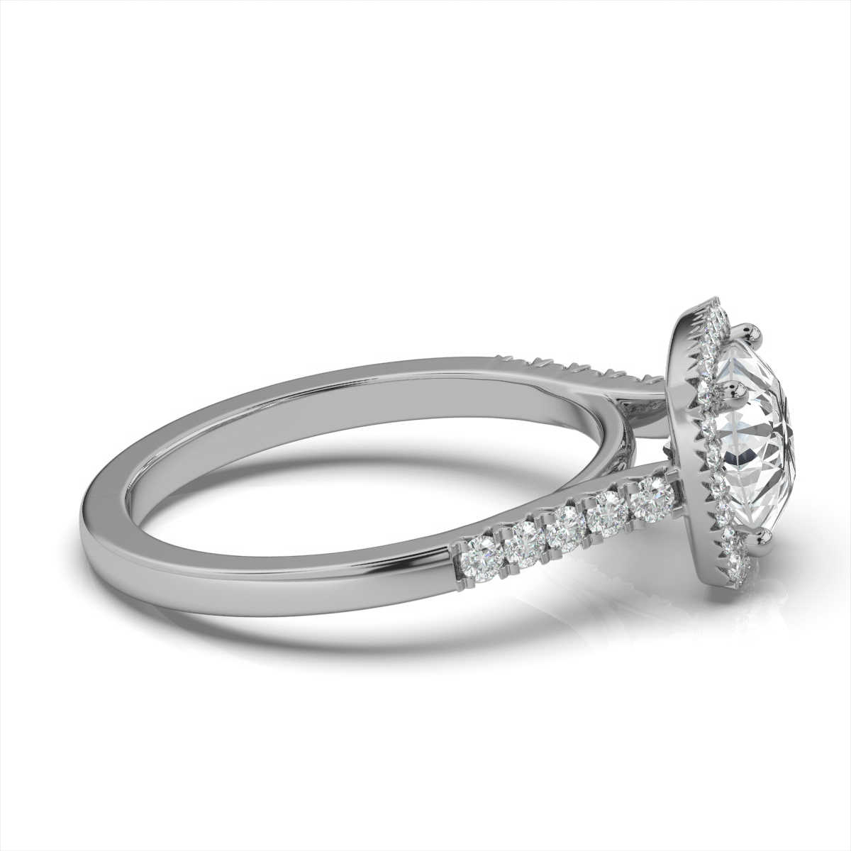 14K White Gold Lenna Halo Lab Grown Diamond Ring (1/3 ct. tw)