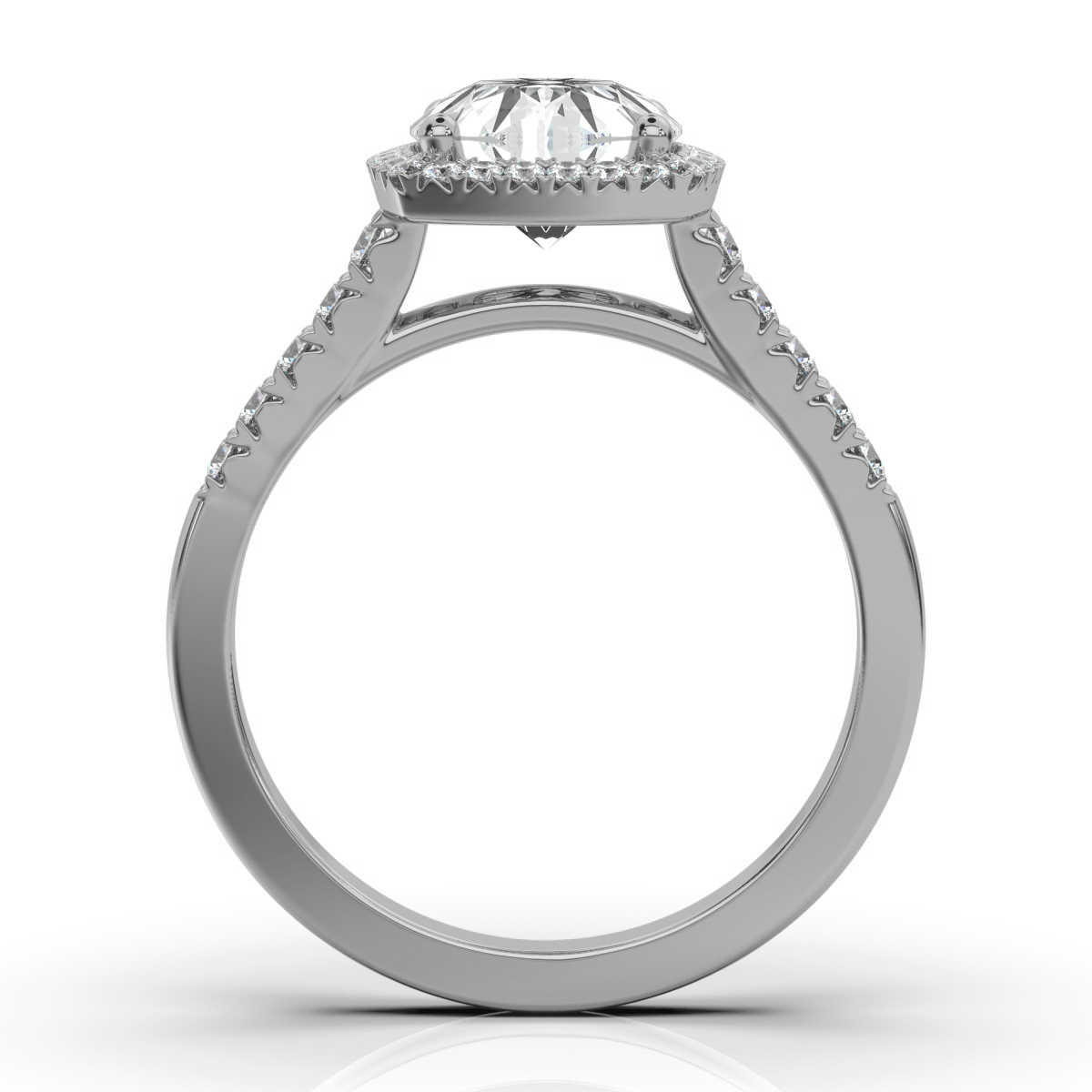 14K White Gold Lenna Halo Lab Grown Diamond Ring (1/3 ct. tw)