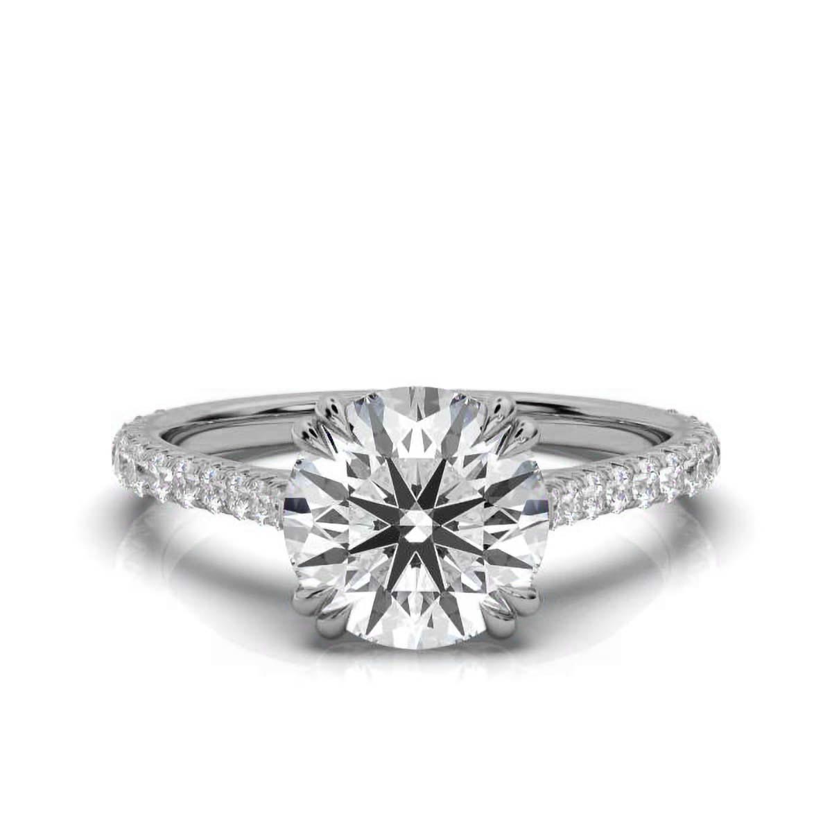 14K White Gold Adria Lab Grown Diamond Ring (2/5 ct. tw)