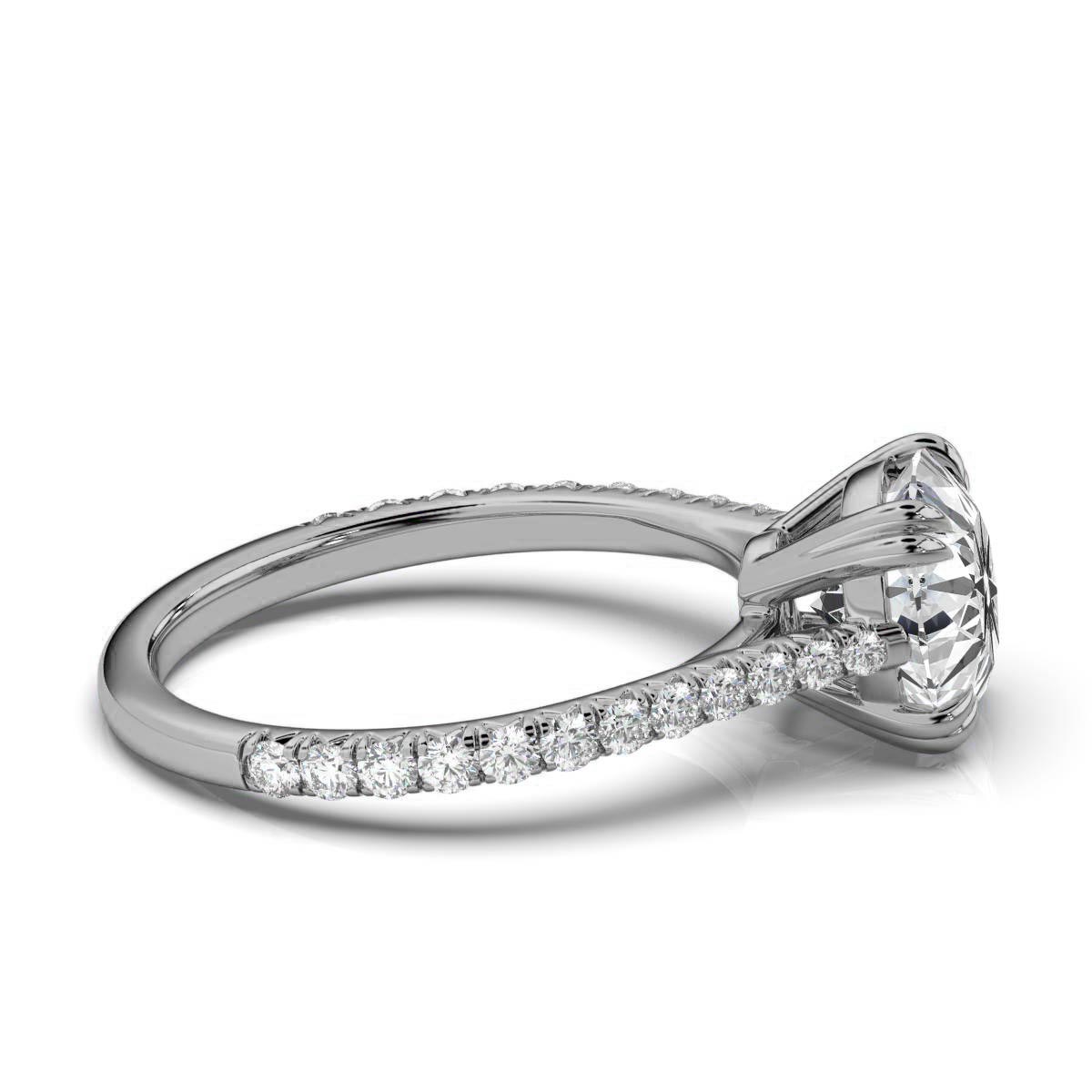 14K White Gold Adria Lab Grown Diamond Ring (2/5 ct. tw)