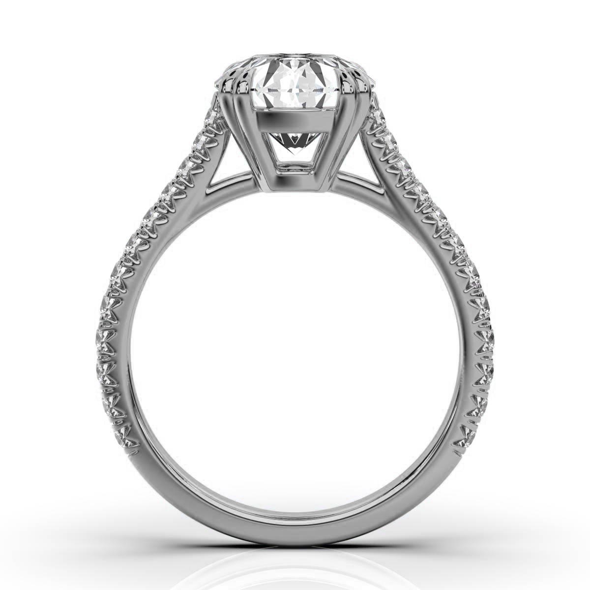 14K White Gold Adria Lab Grown Diamond Ring (2/5 ct. tw)