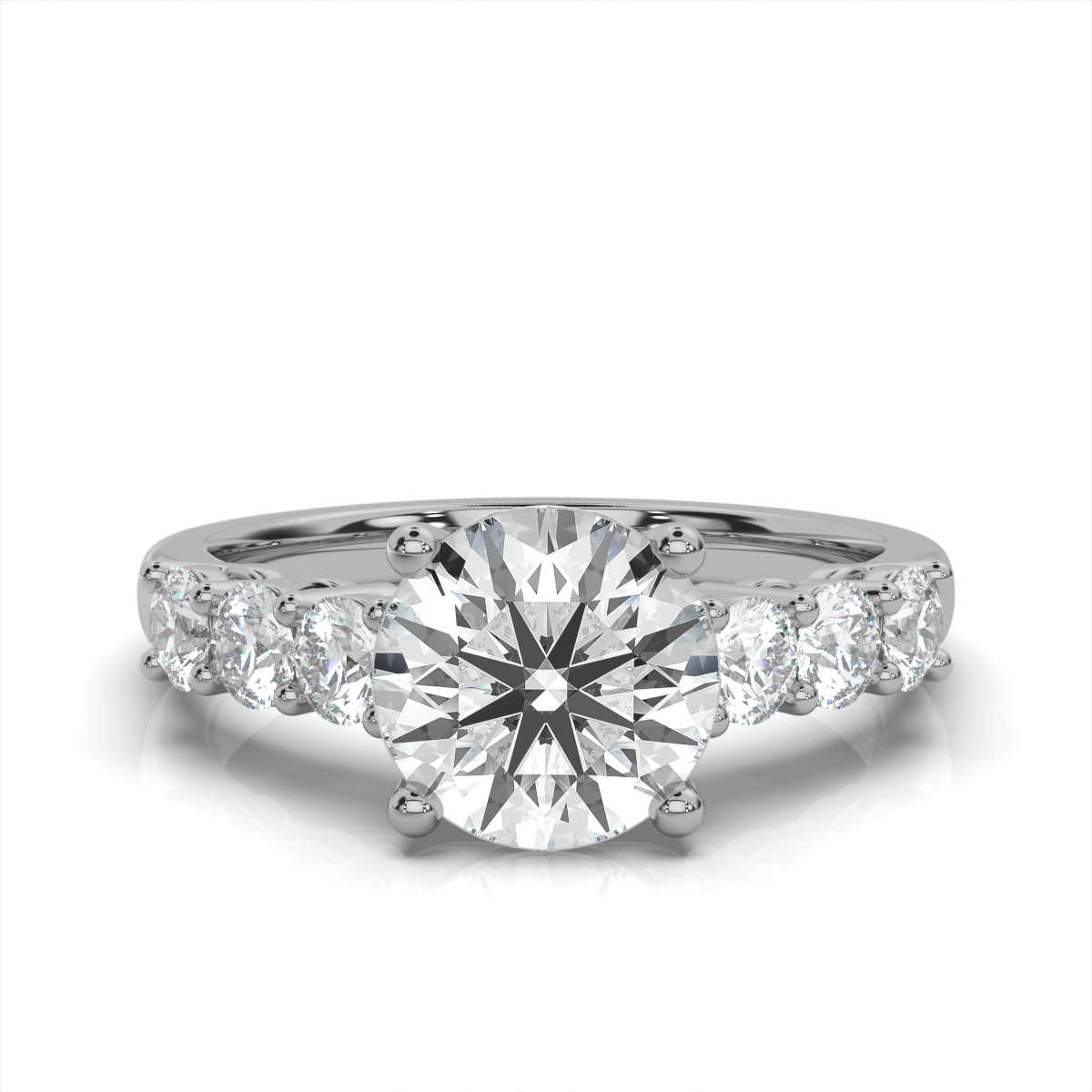 14K White Gold Susie Lab Grown Diamond Ring (2/3 ct. tw)