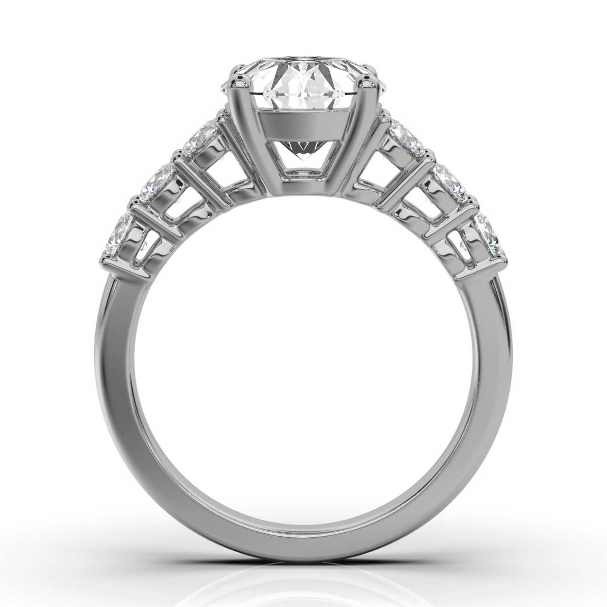 14K White Gold Susie Lab Grown Diamond Ring (2/3 ct. tw)
