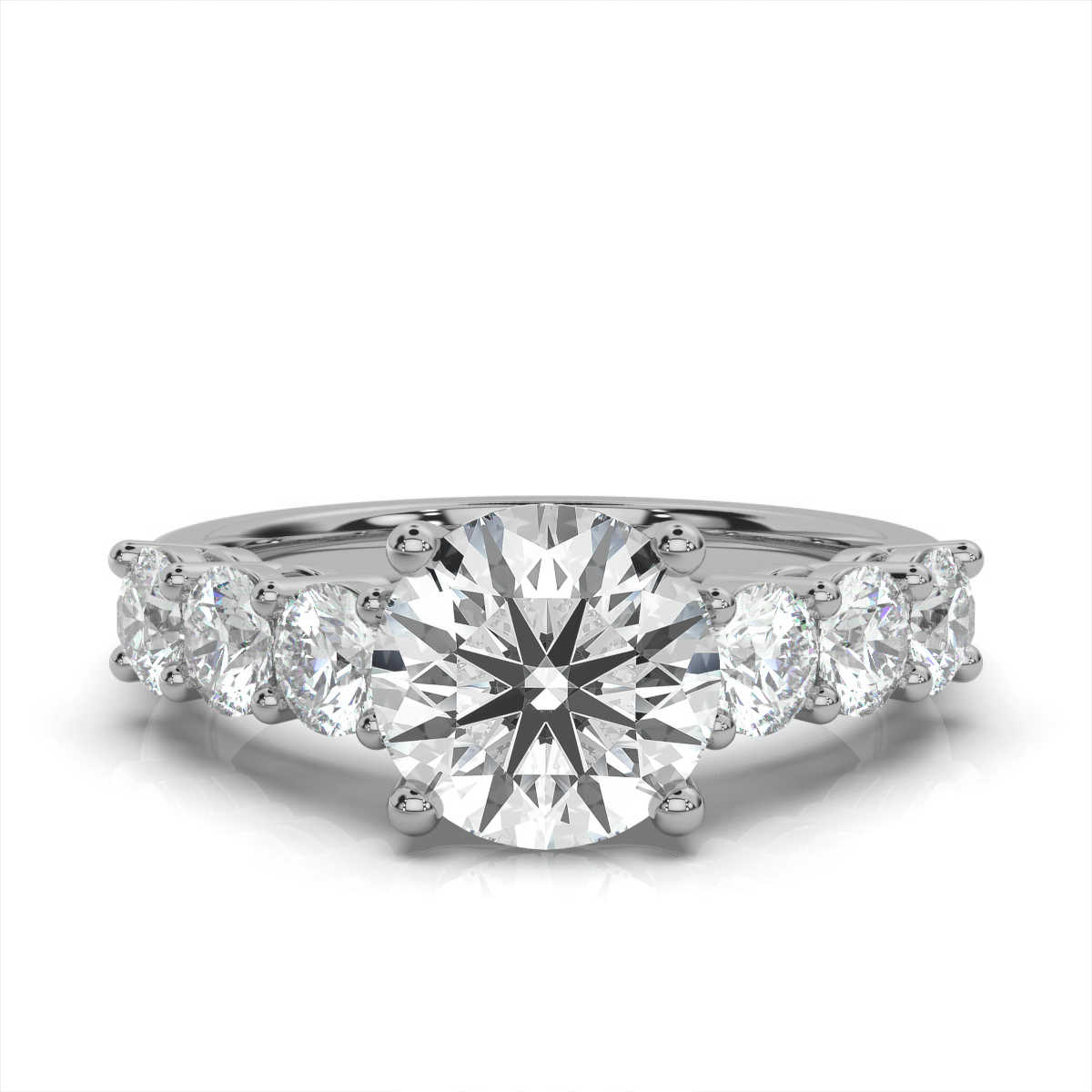 14K White Gold Susie Lab Grown Diamond Ring (1 1/10 ct. tw)