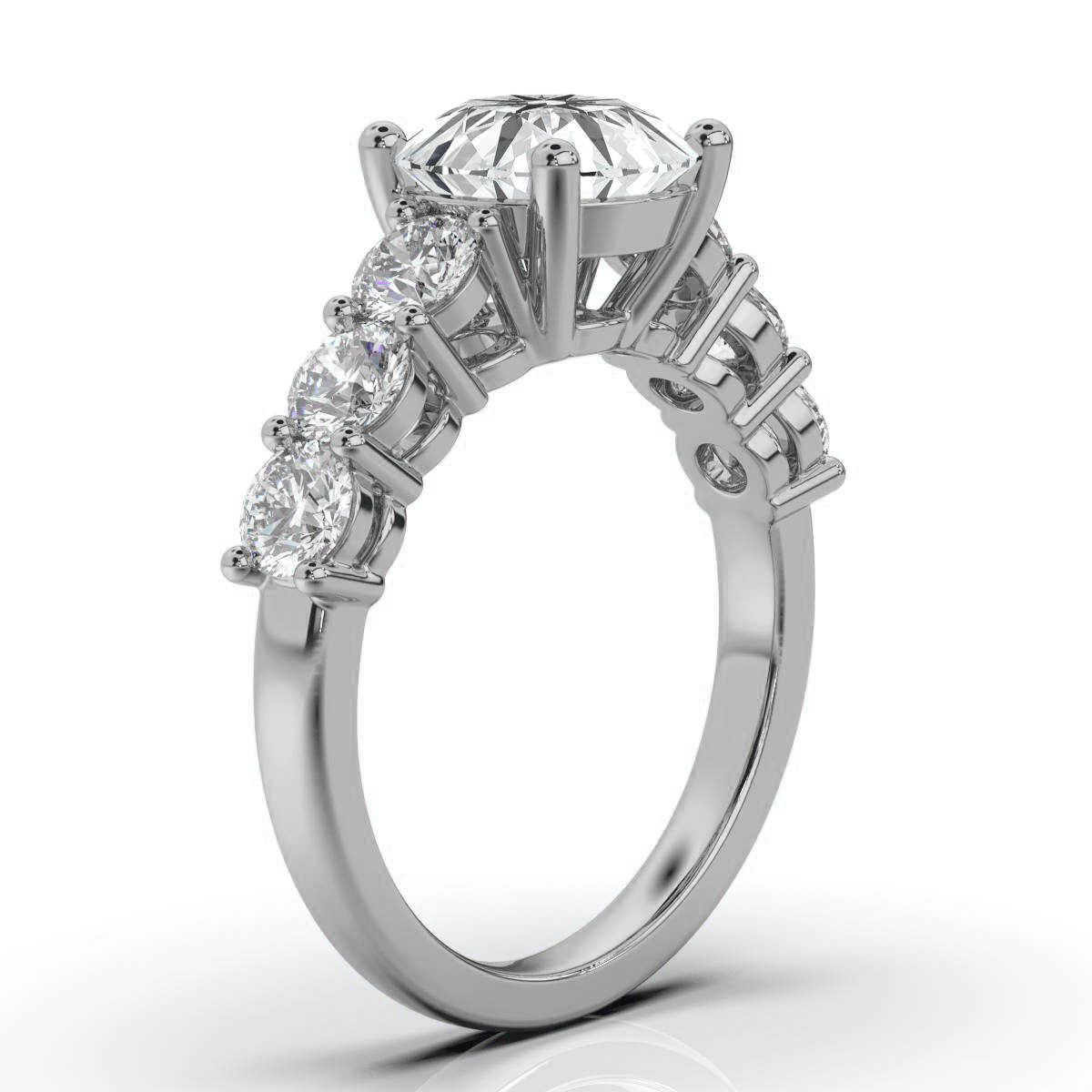 14K White Gold Susie Lab Grown Diamond Ring (1 1/10 ct. tw)