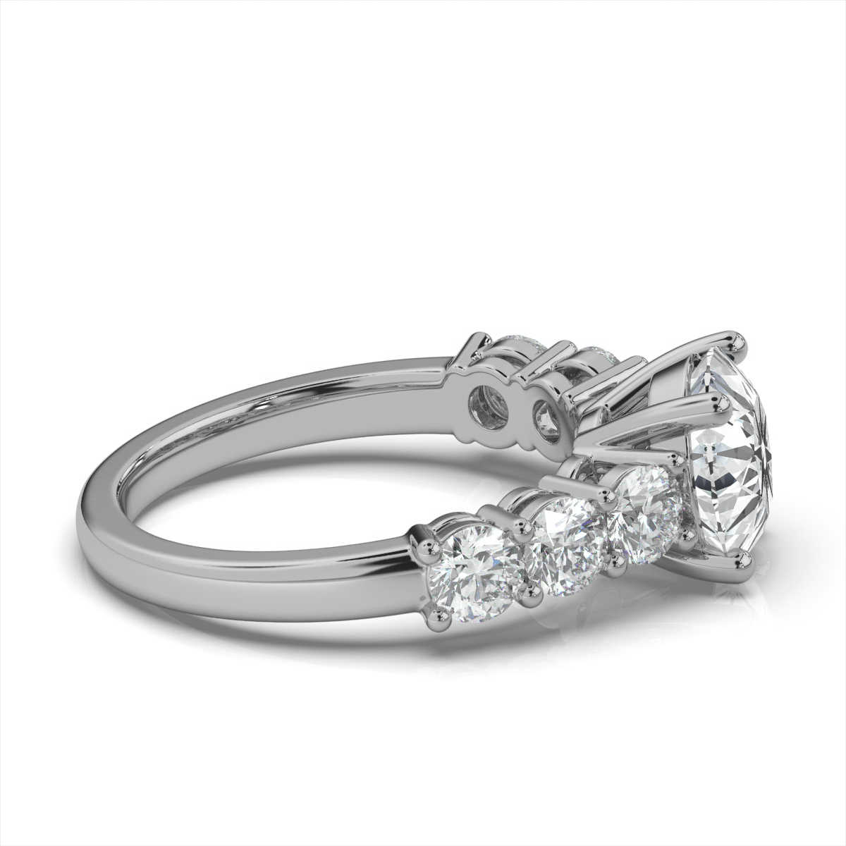 14K White Gold Susie Lab Grown Diamond Ring (1 1/10 ct. tw)
