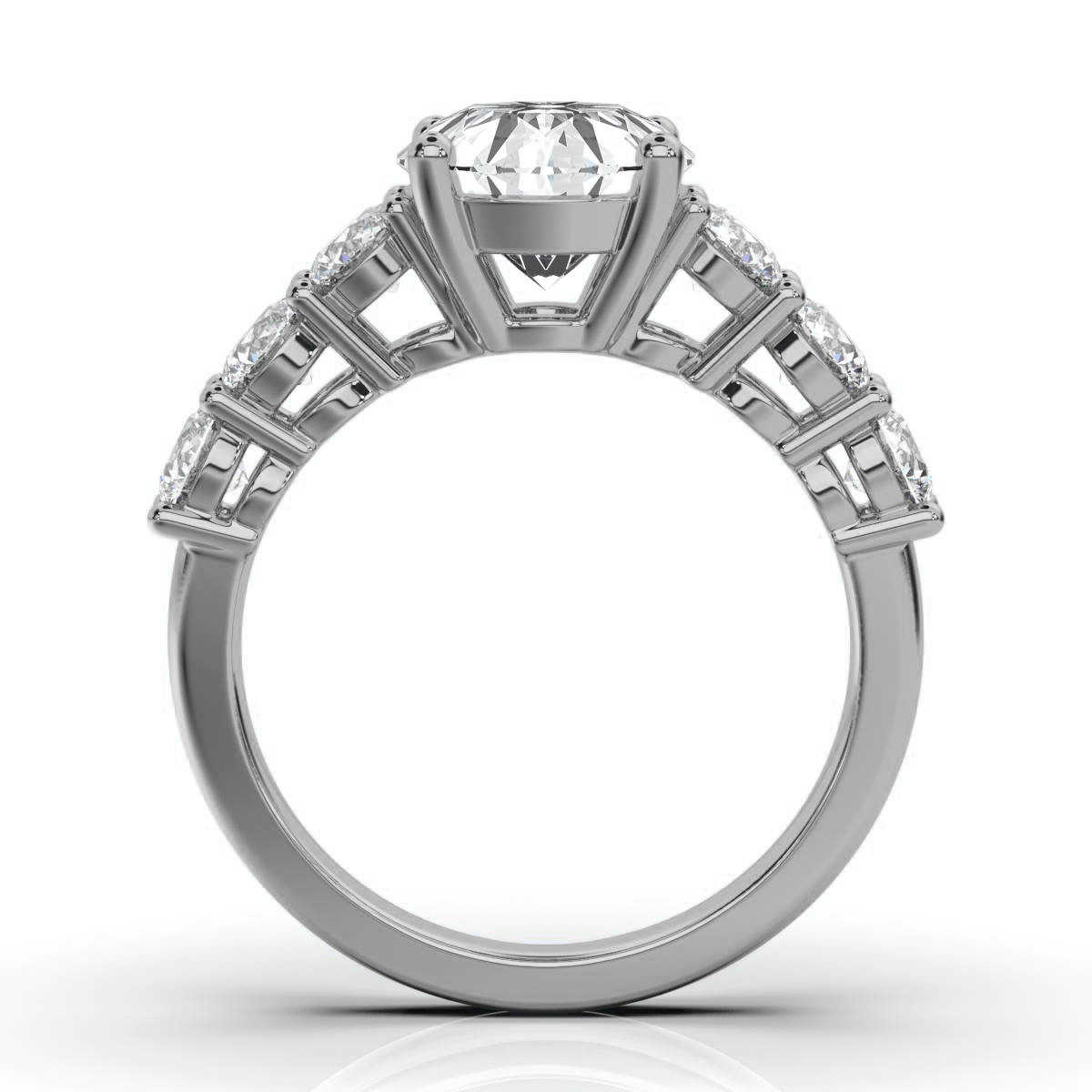 14K White Gold Susie Lab Grown Diamond Ring (1 1/10 ct. tw)