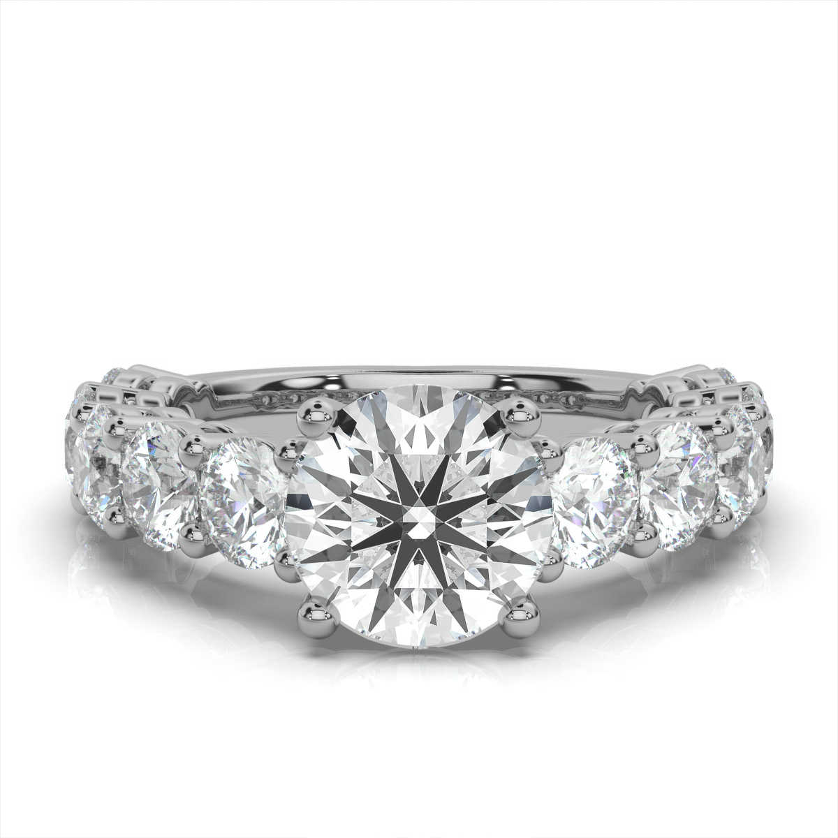 14K White Gold Tenny Lab Grown Diamond Ring (2 1/2 ct. tw)
