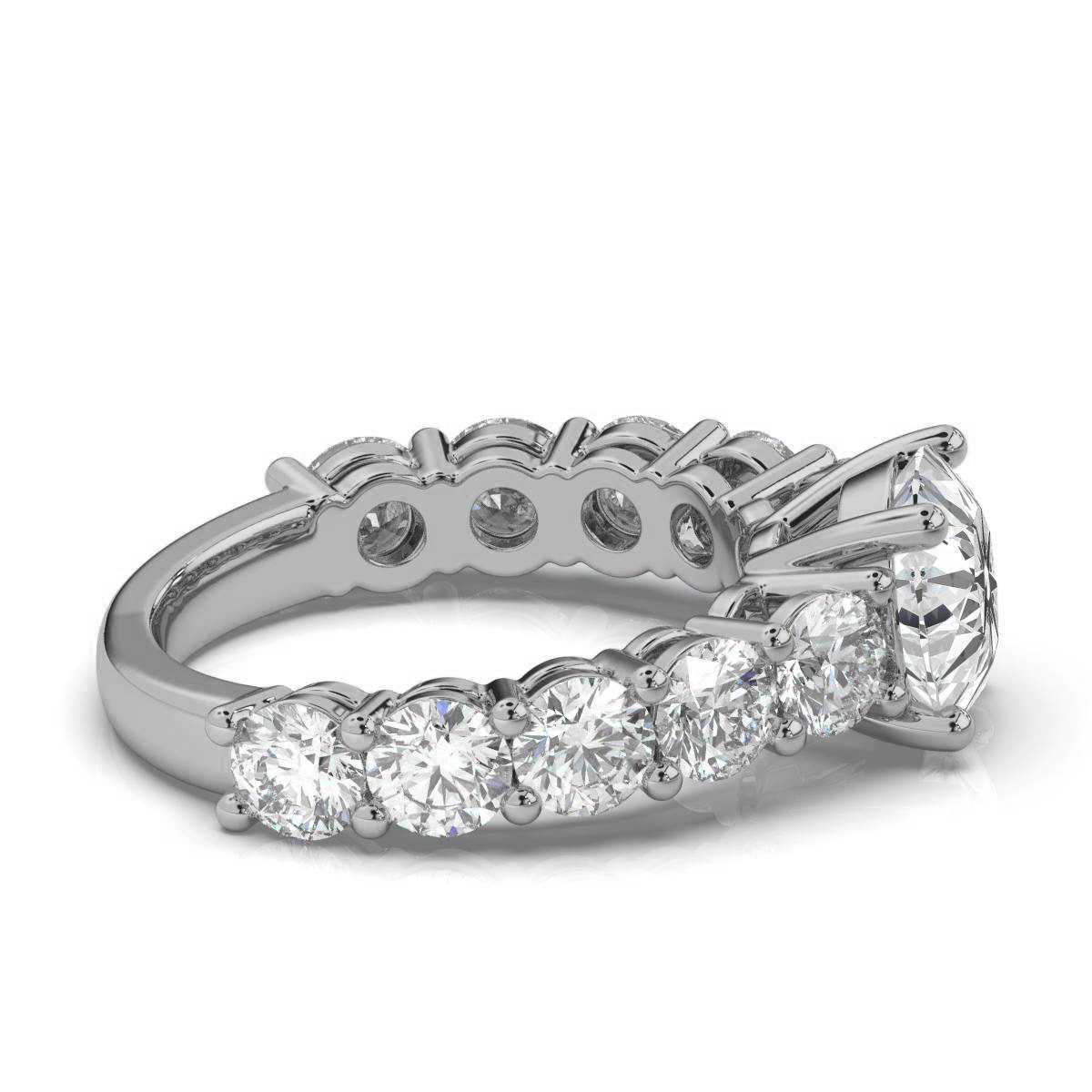 14K White Gold Tenny Lab Grown Diamond Ring (2 1/2 ct. tw)