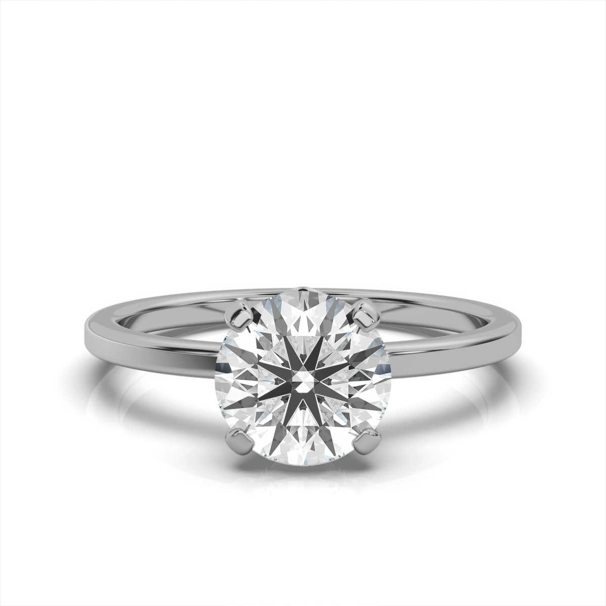 14K White Gold Raeka Hidden Accents Lab Grown Diamond Ring (1/5 ct. tw)