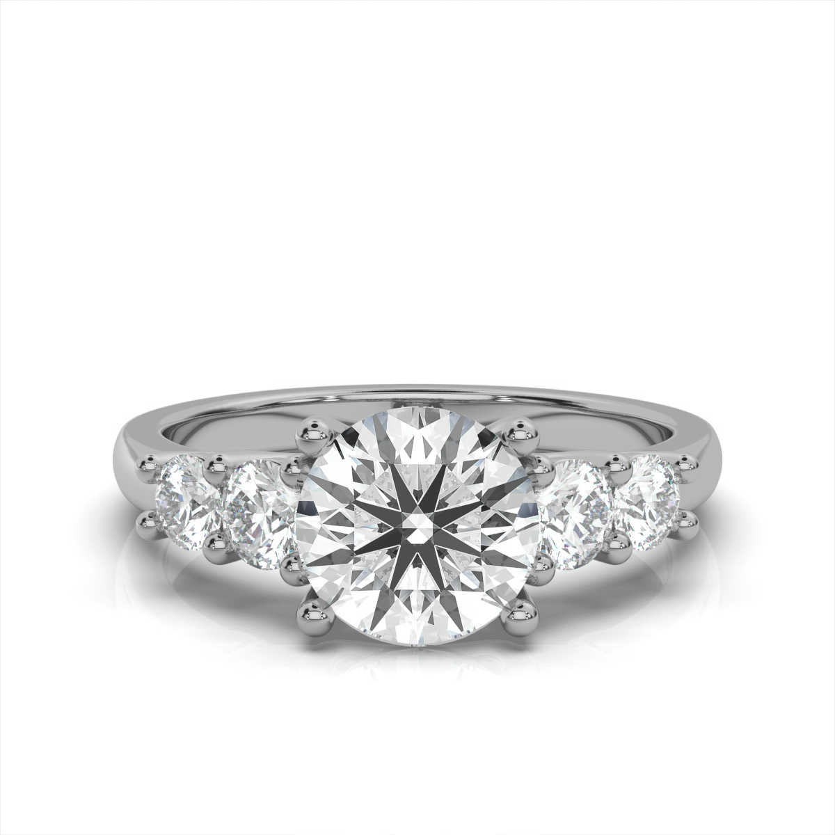 14K White Gold Kris Lab Grown Diamond Ring (1/2 ct. tw)
