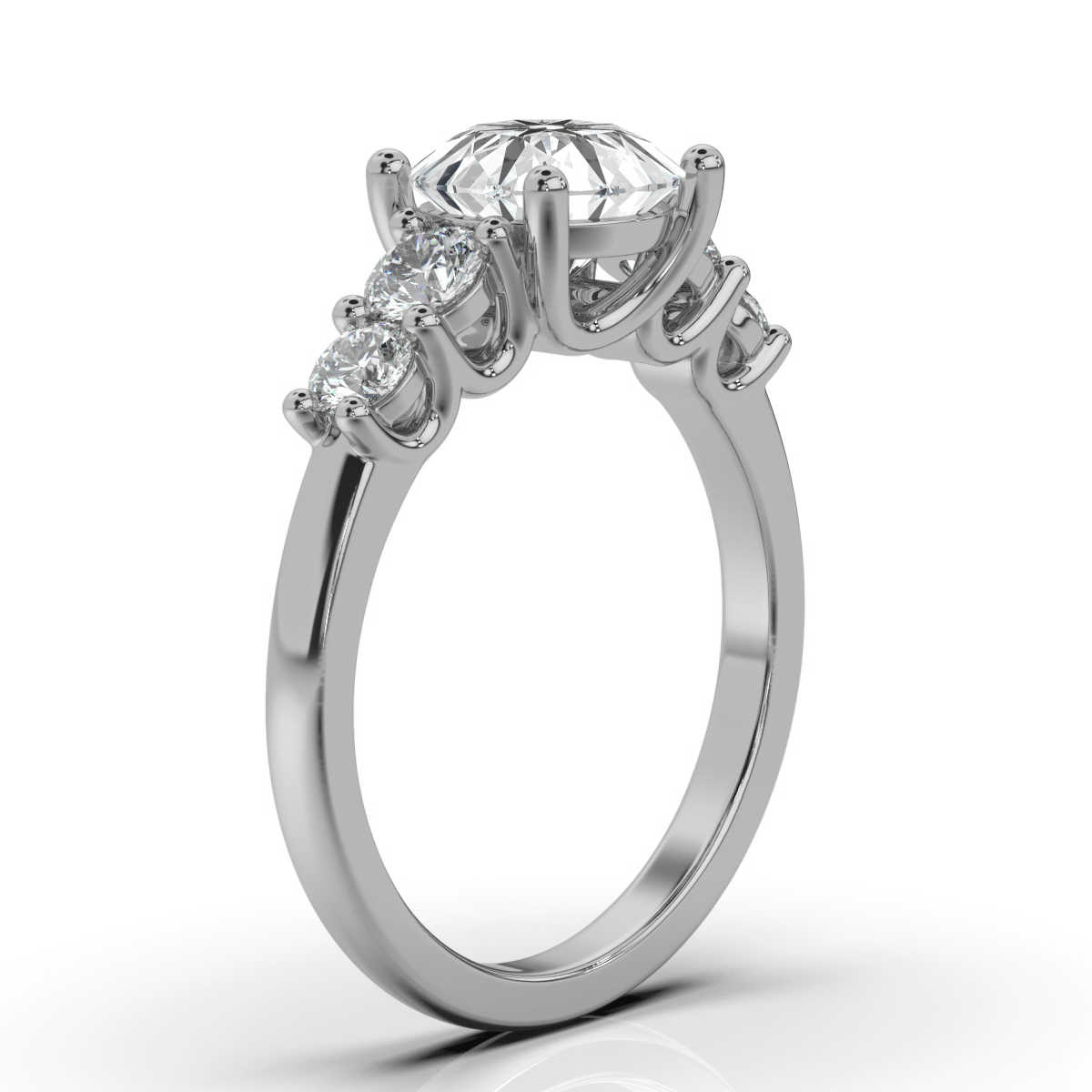 14K White Gold Kris Lab Grown Diamond Ring (1/2 ct. tw)