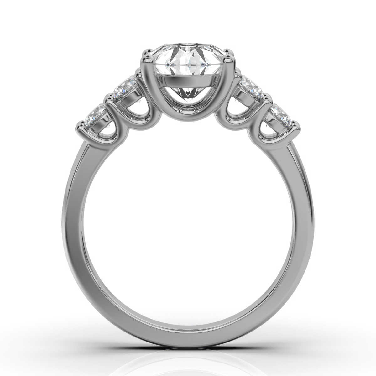 14K White Gold Kris Lab Grown Diamond Ring (1/2 ct. tw)