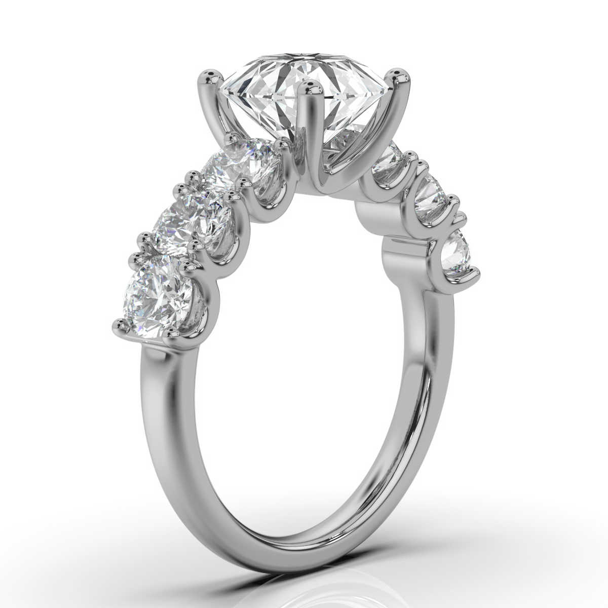 14K White Gold Krissy Lab Grown Diamond Ring (1 1/2 ct. tw)