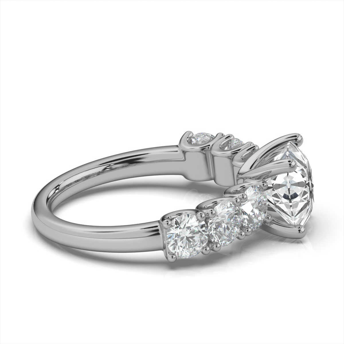 14K White Gold Krissy Lab Grown Diamond Ring (1 1/2 ct. tw)