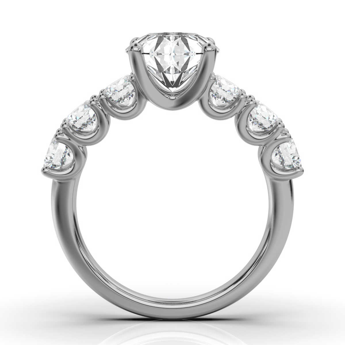 14K White Gold Krissy Lab Grown Diamond Ring (1 1/2 ct. tw)