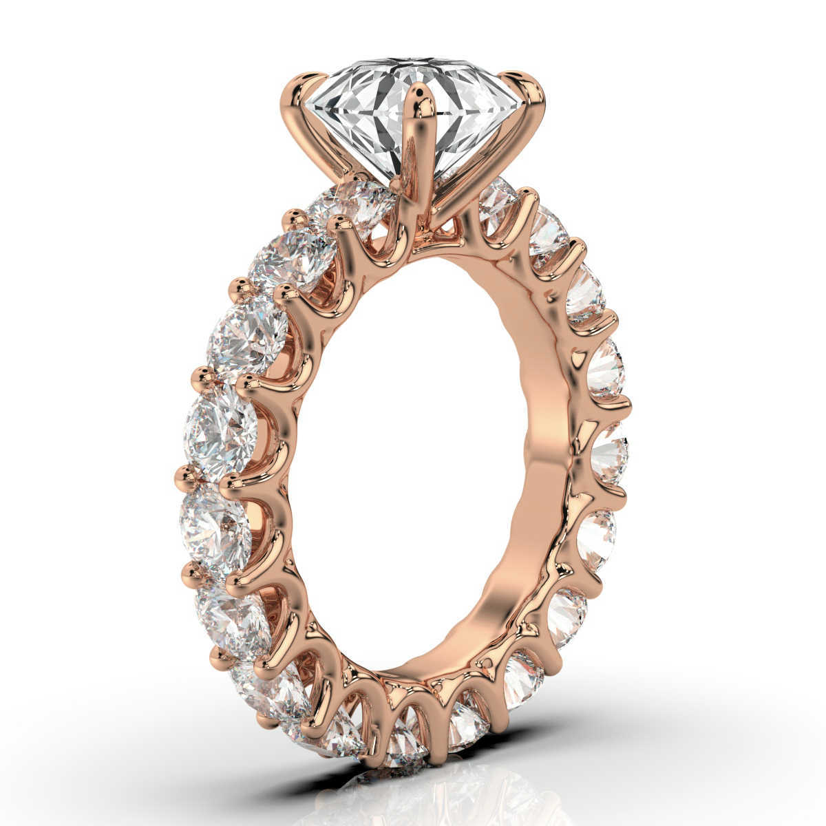 18K Rose Gold Shellie Eternity Lab Grown Diamond Ring (3 2/3 ct. tw)