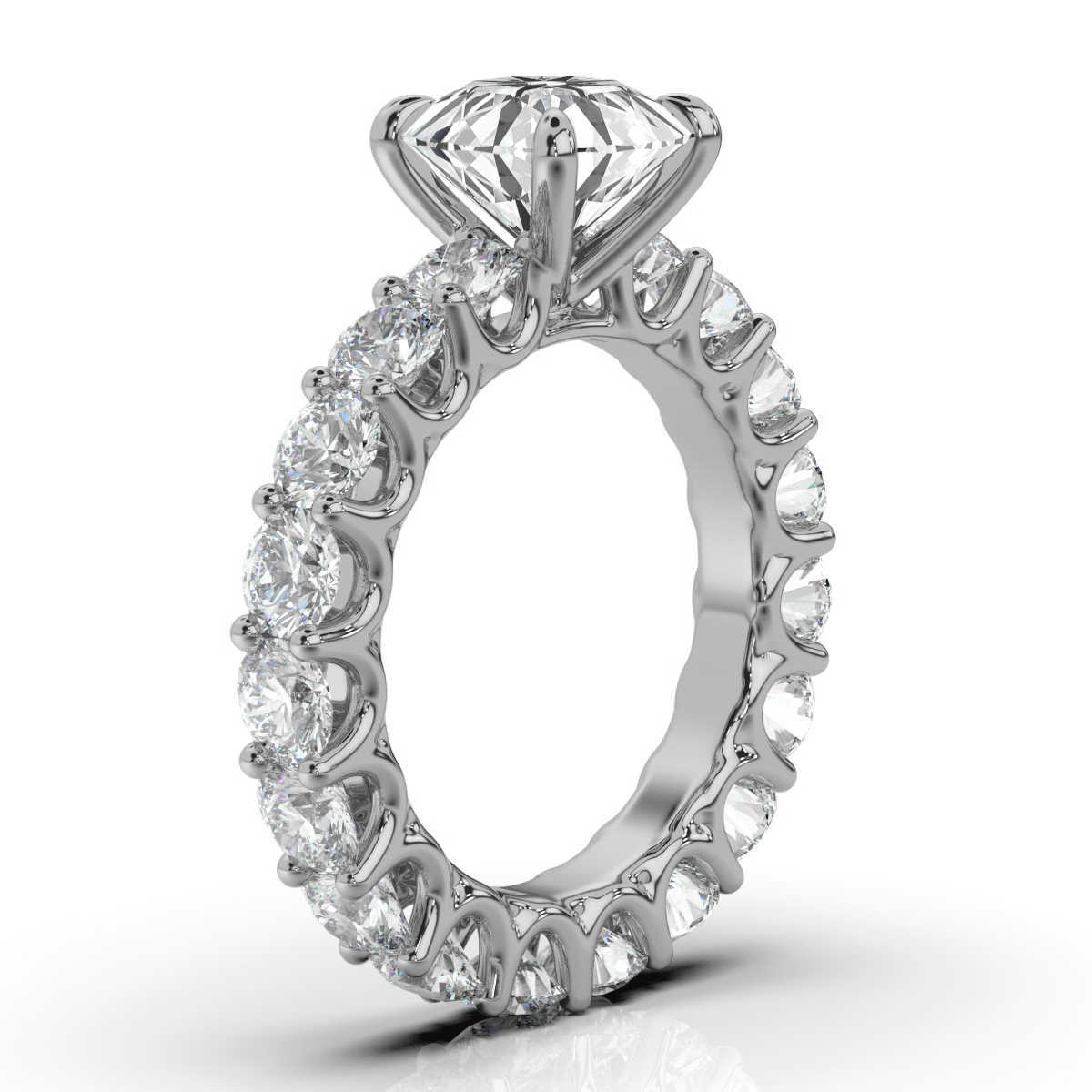 14K White Gold Shellie Eternity Lab Grown Diamond Ring (3 2/3 ct. tw)