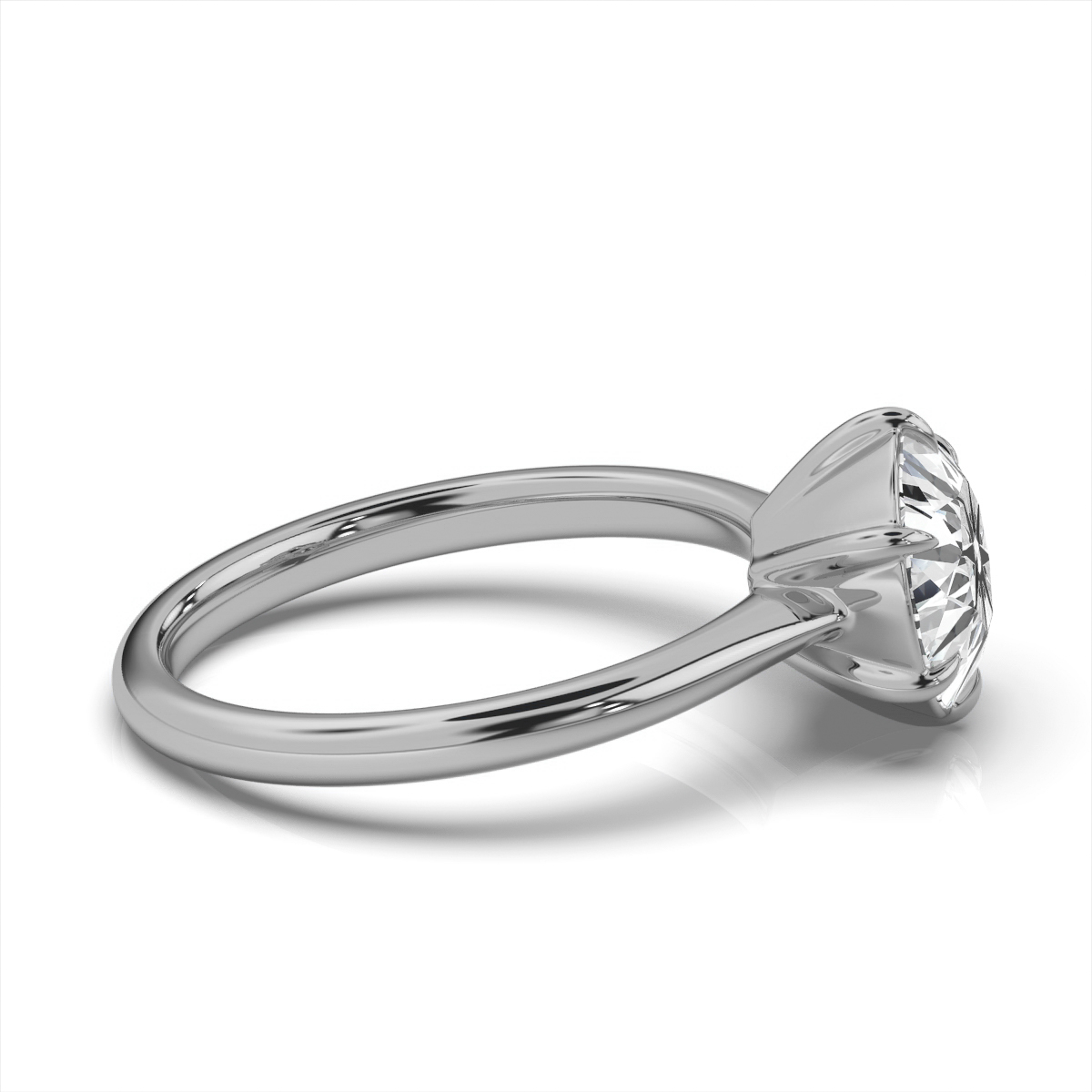 14K White Gold Annelise Solitaire Ring 